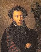 Orest Kiprensky The Poet, Alexander Pushkin USA oil painting reproduction
